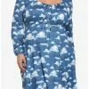Budget 😉 Disney Peter Pan Sky Dress Plus Size 🎁