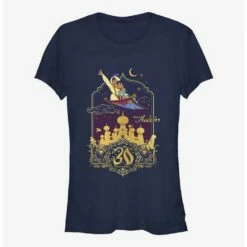 Wholesale ⌛ Disney Aladdin & Jasmine Flying 30th Anniversary 😉 Girls T-Shirt 😍