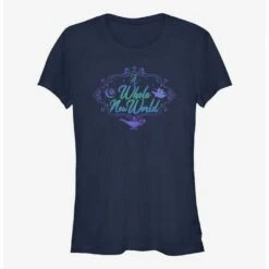 Promo ❤️ Disney Aladdin A Whole New World Girls T-Shirt ⭐