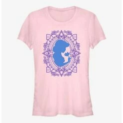 Buy ✨ Disney Aladdin Jasmine Flower Frame Silhouette ⭐ Girls T-Shirt ⌛