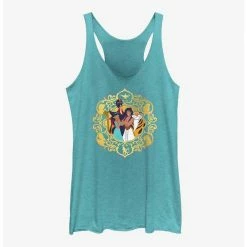 Promo ⌛ Disney Aladdin Group Together Frame 💯 Girls Tanks ✔️