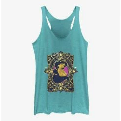 Coupon ❤️ Disney Aladdin Jasmine Badge 30th Anniversary 👍 Girls Tanks ✔️