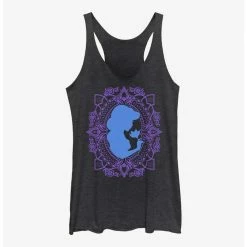 Cheap ✔️ Disney Aladdin Jasmine Flower Frame Silhouette ❤️ Girls Tanks 🤩