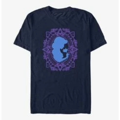 Best Pirce 🥰 Disney Aladdin Jasmine Flower Frame Silhouette T-Shirt ⭐