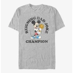 Brand new ❤️ Disney Mickey Mouse Father's Day Dad Joke Champ T-Shirt 🔔