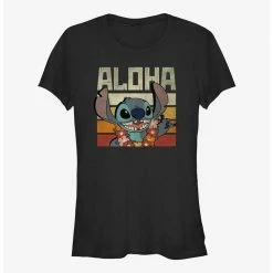Hot Sale 🎉 Dsny Lilo Stch Stitch Says Aloha ⭐ Girls T-Shirt ✨