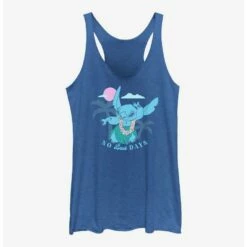 Coupon 🎁 Dsny Lilo Stch Stitch Tropicool Girls Raw Edge Tank 🎉