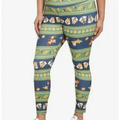 Hot Sale ✨ Disney Chip 'N' Dale Fair Isle Leggings Plus Size 🧨