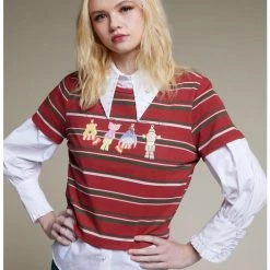 Cheapest 🎁 Her Universe Disney Holiday Winnie The Pooh Festive Lights Stripe Girls Baby T-Shirt 🤩