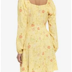 Best Pirce 🧨 Disney Beauty And The Beast Floral Long-Sleeve Dress 🔔 -Dressup Outfits Shop 19508155 av2