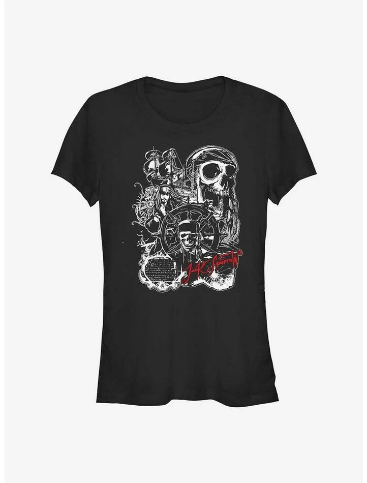 New ❤️ Disney Pirates of the Caribbean Yo Ho Jack Sparrow Girls T-Shirt 🎉 1 New ❤️ Disney Pirates of the Caribbean Yo Ho Jack Sparrow Girls T-Shirt 🎉