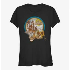 Budget 🥰 Disney Pirates of the Caribbean: On Stranger Tides Out To Sea 🧨 Girls T-Shirt ❤️