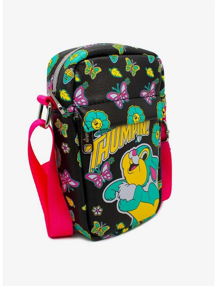 Hot Sale ⭐ Disney Bambi Thumper Thumpin Retro Pose Floral Collage Cross Body Bag ⭐ 2 Hot Sale ⭐ Disney Bambi Thumper Thumpin Retro Pose Floral Collage Cross Body Bag ⭐ - Image 2