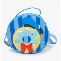 Cheapest โ Disney Donald Duck Donut Dessert With Stripes Cross Body Bag ๐ฅ