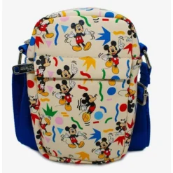 Hot Sale 🧨 Disney Mickey Mouse Action Poses Confetti Collage Cross Body Bag 🧨