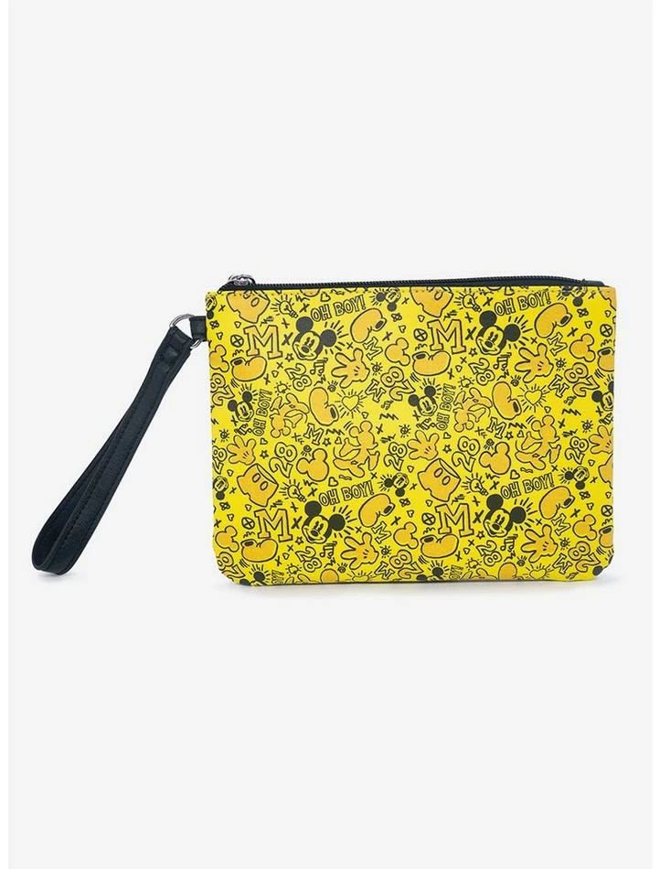Buy π Disney Mickey Mouse Mickey Mouse Icon Doodles All Over Yellows Black Single Pocket Wristlet π 1 Buy π Disney Mickey Mouse Mickey Mouse Icon Doodles All Over Yellows Black Single Pocket Wristlet π