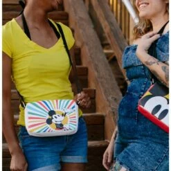 Promo 🛒 Disney Mickey Mouse Smiling Sunburst Rays Pose Cross Body Bag 😉 -Dressup Outfits Shop 19621500 av3