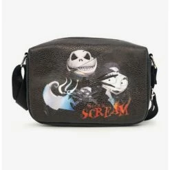 New 😉 The Nightmare Before ❄ Christmas Jack, Sally And Zero Such A Scream Cross Body Bag 🥰