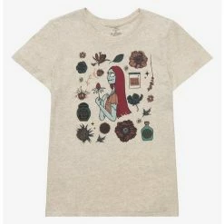 Budget 🎁 The Nightmare Before Christmas Sally Herbs Boyfriend Fit 👍 Girls T-Shirt ❤️