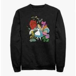 Best Pirce 🥰 Disney Alice in Wonderland Flower Afternoon Sweatshirt 💯