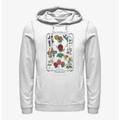 New 🔔 Disney Alice in Wonderland Wildflowers Chart Hoodie ✨