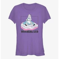 Promo 🤩 Disney Alice in Wonderland Soft Pop Wonderland Girls T-Shirt 🔥