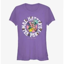 Budget 🛒 Disney Alice in Wonderland Mad Hatter's Tea Party 🌟 Girls T-Shirt ✔️