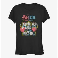 Promo ⌛ Disney Alice in Wonderland Vintage Alice 👏 Girls T-Shirt ⭐