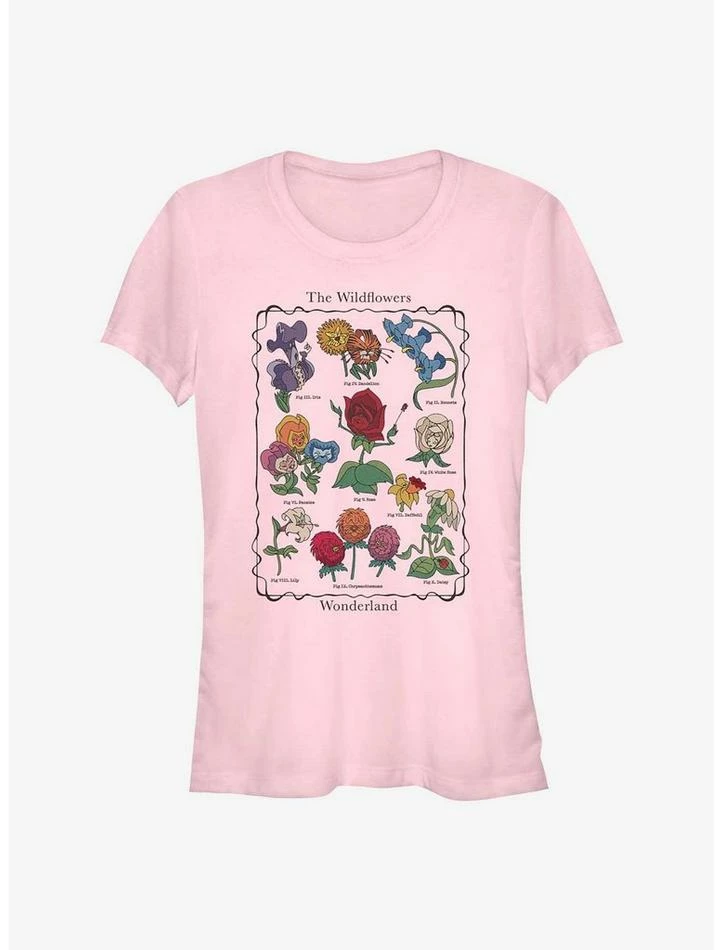Coupon ✔️ Disney Alice in Wonderland Wildflowers Chart Girls T-Shirt 👍 1 Coupon ✔️ Disney Alice in Wonderland Wildflowers Chart Girls T-Shirt 👍