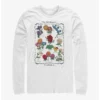 Cheapest 😀 Disney Alice in Wonderland Wildflowers Chart Long-Sleeve T-Shirt 🎁
