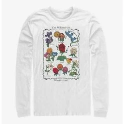 Cheapest 😀 Disney Alice in Wonderland Wildflowers Chart Long-Sleeve T-Shirt 🎁