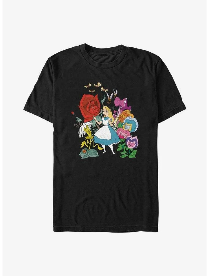 Deals ❤️ Disney Alice in Wonderland Flower Afternoon T-Shirt ❤️ 1 Deals ❤️ Disney Alice in Wonderland Flower Afternoon T-Shirt ❤️