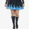 Best Sale 🔥 Disney Hercules Hades Pleated 🛒 Skirt Plus Size ✨