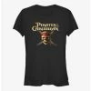 Best Pirce 🛒 Disney Pirates of the Caribbean Skull Cross Logo 🥰 Girls T-Shirt ❤️