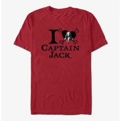 Hot Sale 💯 Disney Pirates of the Caribbean I Love Captain Jack T-Shirt 🥰