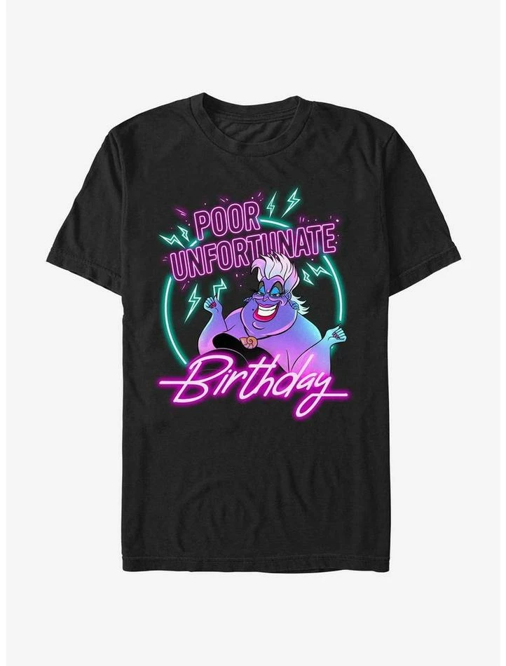 Hot Sale 🥰 Disney The Little Mermaid Ursula Unfortunate Birthday T-Shirt 😉 1 Hot Sale 🥰 Disney The Little Mermaid Ursula Unfortunate Birthday T-Shirt 😉