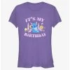 Deals ⌛ Disney Lilo & Stitch It's My 😀 Birthday ✨ Girls T-Shirt ⌛