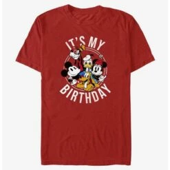 Hot Sale ✔️ Disney Mickey Mouse Mickey and Friends 👏 Birthday T-Shirt ✔️