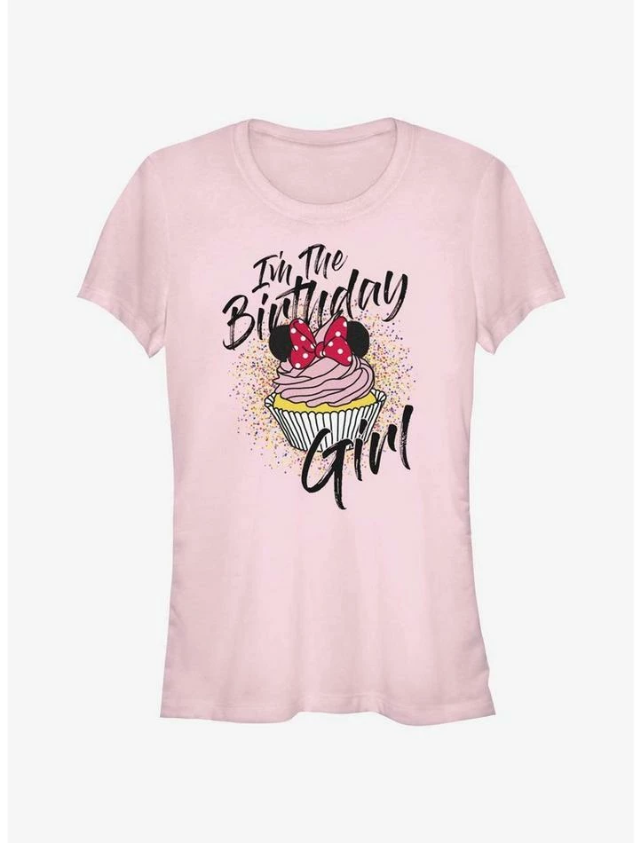 Buy 🔥 Disney Minnie Mouse I'm The Birthday Girl Cupcake Girls T-Shirt 🔥 1 Buy 🔥 Disney Minnie Mouse I'm The Birthday Girl Cupcake Girls T-Shirt 🔥