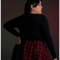 Cheapest 🤩 Her Universe The Nightmare Before Christmas Duo Crop Long-Sleeve Top Plus Size 🧨 -Dressup Outfits Shop 19711535 av2