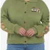 Flash Sale 🔔 Disney Chip 'N' Dale Collar Girls Cardigan Plus Size ⌛
