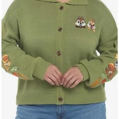 Flash Sale π Disney Chip 'N' Dale Collar Girls Cardigan Plus Size β