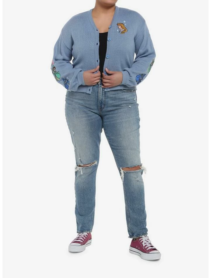 Discount ❤️ Disney Sleeping Beauty Aurora & Fairies 🤩 Girls Skimmer Cardigan Plus Size 🤩 2 Discount ❤️ Disney Sleeping Beauty Aurora & Fairies 🤩 Girls Skimmer Cardigan Plus Size 🤩 - Image 2