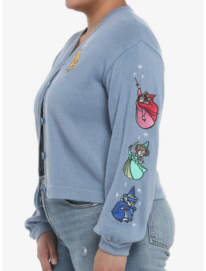 Discount ❤️ Disney Sleeping Beauty Aurora & Fairies 🤩 Girls Skimmer Cardigan Plus Size 🤩 5 Discount ❤️ Disney Sleeping Beauty Aurora & Fairies 🤩 Girls Skimmer Cardigan Plus Size 🤩 - Image 5