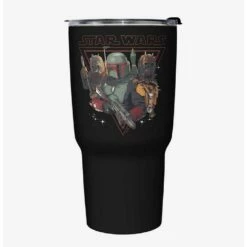 Cheapest ⌛ Star Wars The Book of Boba Fett Bounty Hunting Black Stainless Steel Travel Mug 😉