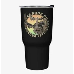 Deals 🔔 Star Wars The Book of Boba Fett Bounty Time Black Stainless Steel Travel Mug 🥰