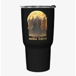 Best Sale 🔔 Star Wars The Book of Boba Fett Leading By Example Black Stainless Steel Travel Mug 🔥