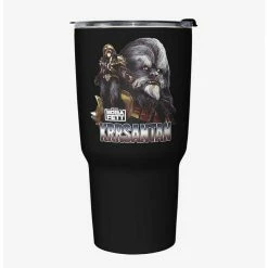 Best Pirce ⭐ Star Wars The Book of Boba Fett Questions Later Black Stainless Steel Travel Mug ⌛
