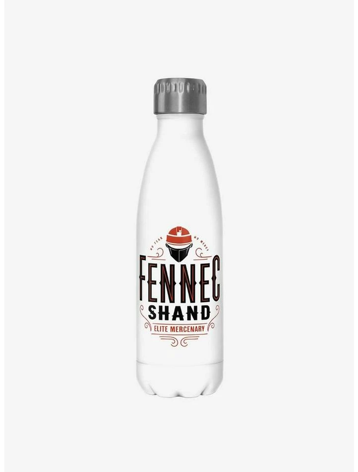 Coupon ⌛ Star Wars The Book of Boba Fett Fennec Shand Elite Mercenary White Stainless Steel Water Bottle 🔔 1 Coupon ⌛ Star Wars The Book of Boba Fett Fennec Shand Elite Mercenary White Stainless Steel Water Bottle 🔔