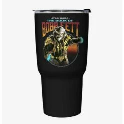 Hot Sale 🥰 Star Wars The Book of Boba Fett Stay The Course Black Stainless Steel Travel Mug ✔️